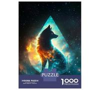 Jigsaw Puzzle for Teenagers 1000 Pieces Cosmic Wise Fox Jigsaw for Adults Hands-on Game Analysis And Logic Parent-child Interaction 70x50cm/1000pcs