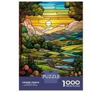 Jigsaw Puzzle for Teenagers 1000 Pieces Countryside Summer Jigsaws for Adults Toy Wall Decor Staycation Kill Time Parent-child Interaction 38x26cm/1000pcs