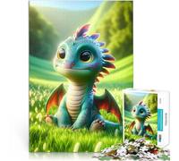 Jigsaw Puzzle for teenagers 1000 Pieces Cute Dragon Baby Dragon Familienspaß denn eignet sich ideal als Geschenk für die ganze Familie38x26cm