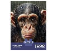 Jigsaw Puzzle for Teenagers 1000 Pieces Cute Wet Chimpanzee Adult Puzzles Toy Wall Decor But Fun And Humorous for Is Ideal As A Gift 38x26cm/1000pcs