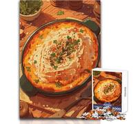 Jigsaw Puzzle for Teenagers 1000 Pieces Delicious Shepherd's Pie Illustration Beautiful Design Game For Family Fun Anti-Stress Toys Size 38x52cm