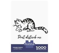 Jigsaw Puzzle for Teenagers 1000 Pieces Dont Disturb My Cat Jigsaws for Adults Hands-on Game Wall Art Unique Gifts for Birthday And Christmas 70x50cm/1000pcs