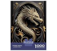 Jigsaw Puzzle for Teenagers 1000 Pieces Dragon Lord Art Deco Jigsaws for Adults Hands-on Game Wall Art Unique Gifts for Birthday And Christmas 38x26cm/1000pcs