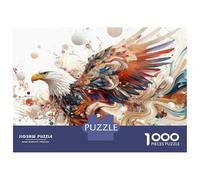 Jigsaw Puzzle for Teenagers 1000 Pieces Eagle Wall Mural Art Print Jigsaw Puzzle Relax Games Difficult Hard Difficult And Challenge 38x26cm/1000pcs