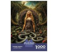 Jigsaw Puzzle for Teenagers 1000 Pieces Eve in Eden Garden Teenager Puzzles Hands-on Game Difficult Challenge Unique Gifts for Birthday And Christmas 52x38cm/1000pcs