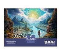 Jigsaw Puzzle for Teenagers 1000 Pieces Fantasy Artwork with Labyrinth Theme Jigsaw Puzzle Relax Games Difficult Hard Difficult And Challenge 70x50cm/1000pcs