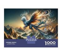 Jigsaw Puzzle for Teenagers 1000 Pieces Fantasy Phoenix Art Print Jigsaw Puzzle Relax Games Difficult Hard Difficult And Challenge 70x50cm/1000pcs