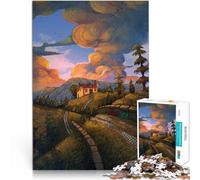 Jigsaw Puzzle for teenagers 1000 Pieces Field Family Game for and 50x75cm Enhance love between couples for and Age 14 Years Up