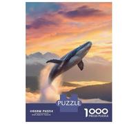 Jigsaw Puzzle for Teenagers 1000 Pieces Flying Whale Adult Jigsaw DIY Toys Analysis And Logic Unique Gifts for Birthday And Christmas 70x50cm/1000pcs