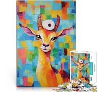 Jigsaw Puzzle for teenagers 1000 Pieces Gazelle with Toilet Paper DIY-Spielzeug Die Liebe zwischen Paaren stärken52x38cm