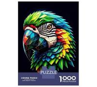 Jigsaw Puzzle for Teenagers 1000 Pieces Geometric Parrot Jigsaws for Adults Hands-on Game Wall Art Unique Gifts for Birthday And Christmas 38x26cm/1000pcs