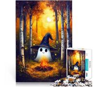 Jigsaw Puzzle for teenagers 1000 Pieces Ghost Cozy Campfire Staycation: Zeit totschlagen Heimdekoration38x26cm