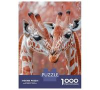 Jigsaw Puzzle for Teenagers 1000 Pieces Giraffe Pair Portrait Jigsaws for Adults Hands-on Game Wall Art Unique Gifts for Birthday And Christmas 70x50cm/1000pcs