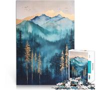 Jigsaw Puzzle for teenagers 1000 Pieces Golden Forest Mountains Schwierig Schwer Verbessern Sie das Gedächtnis75x50cm