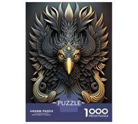 Jigsaw Puzzle for Teenagers 1000 Pieces Golden King Phoenix Jigsaws for Adults Hands-on Game Wall Art Unique Gifts for Birthday And Christmas 38x26cm/1000pcs