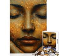 Jigsaw Puzzle for Teenagers 1000 Pieces Golden Serenity Relaxing Games Wall Art Anti-Stress Toys Parent-child Interaction (50x75cm)