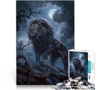 Jigsaw Puzzle for teenagers 1000 Pieces Gothic Lion Anspruchsvolles Spiel und Familienspaß Gutes Geschenk75x50cm