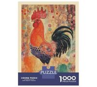 Jigsaw Puzzle for Teenagers 1000 Pieces Gustav Klimt Rooster Farm Jigsaws for Adults Hands-on Game Enhance Memory Parent-child Interaction 38x26cm/1000pcs