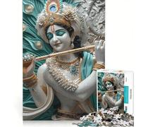 Jigsaw Puzzle for Teenagers 1000 Pieces Hinduism Krishna God Educational Game Wall Decoration Unique Birthday And Xmas Gifts 50x75cm