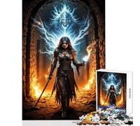 Jigsaw Puzzle for Teenagers 1000 Pieces Huntress in The Tunnel Educational Games Analysis And Logic DIY Toys Parent-child Interaction (75X50CM)