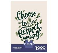 Jigsaw Puzzle for Teenagers 1000 Pieces Inspirational Typography S Puzzle for Adults Relax Games For Family Fun for Is Ideal As A Gift 70x50cm/1000pcs