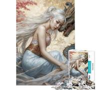 Jigsaw Puzzle for Teenagers 1000 Pieces Japanese Fairytale Help The Brain Exercise Difficult Challenge Family Game Suitable for Ages 14 And Up (50x75cm)