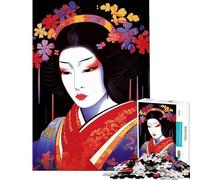 Jigsaw Puzzle for Teenagers 1000 Pieces Japanese Geisha Maiko Challenging To Complete For Family Fun Anti-Stress Toys for Ages 14 And over (38x26cm)