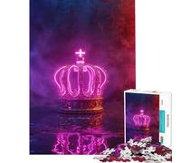 Jigsaw Puzzle for Teenagers 1000 Pieces King Crown Aesthetic Help The Brain Exercise Difficult Challenge Family Game Suitable for Ages 14 And Up (38x26cm)