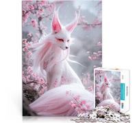 Jigsaw Puzzle for teenagers 1000 Pieces Kitsune Japanese Fox Hand speed competition for is ideal as a gift for the whole family 26x38cm