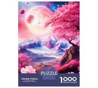 Jigsaw Puzzle for Teenagers 1000 Pieces Light Blue Pink World Adult Jigsaw Relaxing Games Home Decoration Unique Gifts for Birthday And Christmas 38x26cm/1000pcs