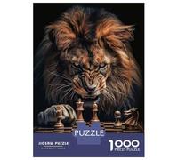 Jigsaw Puzzle for Teenagers 1000 Pieces Lion Chess Jigsaws for Adults Toy Wall Decor Staycation Kill Time Parent-child Interaction 38x26cm/1000pcs