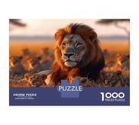 Jigsaw Puzzle for Teenagers 1000 Pieces Lion Pride at Sunset Adult Jigsaw Relaxing Games Home Decoration Unique Gifts for Birthday And Christmas 38x26cm/1000pcs