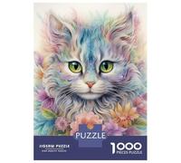 Jigsaw Puzzle for Teenagers 1000 Pieces Loving Cat Jigsaws for Adults Hands-on Game Wall Art Unique Gifts for Birthday And Christmas 38x26cm/1000pcs