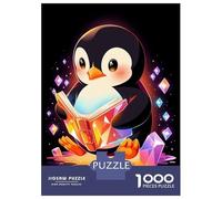 Jigsaw Puzzle for Teenagers 1000 Pieces Luxury Penguin Book Reader Jigsaws for Adults Hands-on Game Wall Art Unique Gifts for Birthday And Christmas 70x50cm/1000pcs