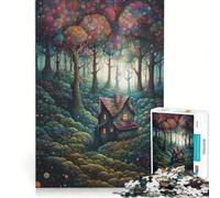 Jigsaw Puzzle for Teenagers 1000 Pieces Magical Infinity Forest Hands-on Game Improve Memory Gifts for Friends And Family 38x52cm