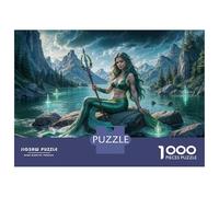 Jigsaw Puzzle for Teenagers 1000 Pieces Mermaid Fantasy Artwork Jigsaw Puzzle Relax Games Difficult Hard Difficult And Challenge 70x50cm/1000pcs