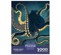 Jigsaw Puzzle for Teenagers 1000 Pieces Metallic Octopus IV Jigsaws for Adults Hands-on Game Enhance Memory Parent-child Interaction 52x38cm/1000pcs