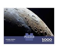 Jigsaw Puzzle for Teenagers 1000 Pieces Moon Surface Craters Close-Up Jigsaws for Adults Toy Wall Decor Staycation Kill Time Parent-child Interaction 38x26cm/1000pcs