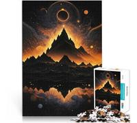 Jigsaw Puzzle for teenagers 1000 Pieces Moonlit Majesty Mountain Spielspielzeug Künstlersammlung, Bildende Kunst52x38cm