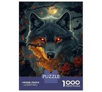 Jigsaw Puzzle for Teenagers 1000 Pieces Moonlit Wolf's Glow Puzzles for Adults Family Games Wall Decoration Birthday And Unique Gifts 38x26cm/1000pcs