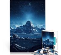 Jigsaw Puzzle for teenagers 1000 Pieces Mountains at night pädagogische Herausforderung Geschenk zum Geburtstag75x50cm