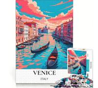 Jigsaw Puzzle for Teenagers 1000 Pieces Must-See Venice Canals, Hands-on Game, Decompressing Intellectual, Birthday Present, Gifts, 38x52cm