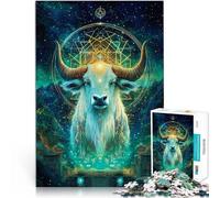 Jigsaw Puzzle for teenagers 1000 Pieces Mythical Beast Bull Schwierig und herausfordernd Heimdekoration75x50cm