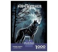 Jigsaw Puzzle for Teenagers 1000 Pieces Night Watcher Teenager Puzzles Hands-on Game Difficult Challenge Unique Gifts for Birthday And Christmas 38x26cm/1000pcs