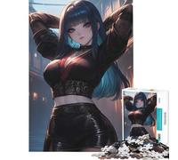 Jigsaw Puzzle for Teenagers 1000 Pieces Noir Assassin Toys Educational Games Impossible Game Precision Cutting Secret Santa Gifts (Size 38x52cm)