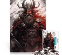 Jigsaw Puzzle for teenagers 1000 Pieces Norse Nordic Mythology Mustermontage Lustige Aktivitäten für zu Hause, Geburtstagsgeschenk, Reisegeschenk,38x26cm