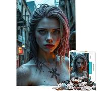 Jigsaw Puzzle for Teenagers 1000 Pieces Nymph in Post-Apocalyptic Setting Difficult And Challenge Tough Challenge Family Games Suitable for People Aged 14 And Above (50x75cm)