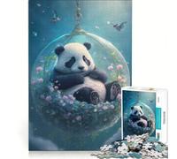 Jigsaw Puzzle for Teenagers 1000 Pieces Panda Naptime, Toy Wall Decor, Difficult And Challenge, Challenging Game Gifts 38x26cm