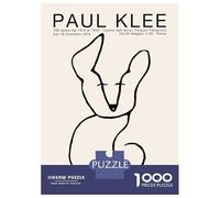 Jigsaw Puzzle for Teenagers 1000 Pieces Paul Klee Line Art Dog Jigsaws for Adults Hands-on Game Wall Art Unique Gifts for Birthday And Christmas 52x38cm/1000pcs