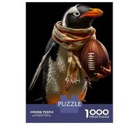Jigsaw Puzzle for Teenagers 1000 Pieces Penguin American Football Jigsaws for Adults Hands-on Game Wall Art Unique Gifts for Birthday And Christmas 52x38cm/1000pcs
